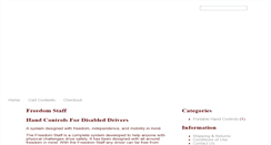 Desktop Screenshot of handcontrolsfordisableddrivers.com