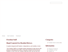 Tablet Screenshot of handcontrolsfordisableddrivers.com